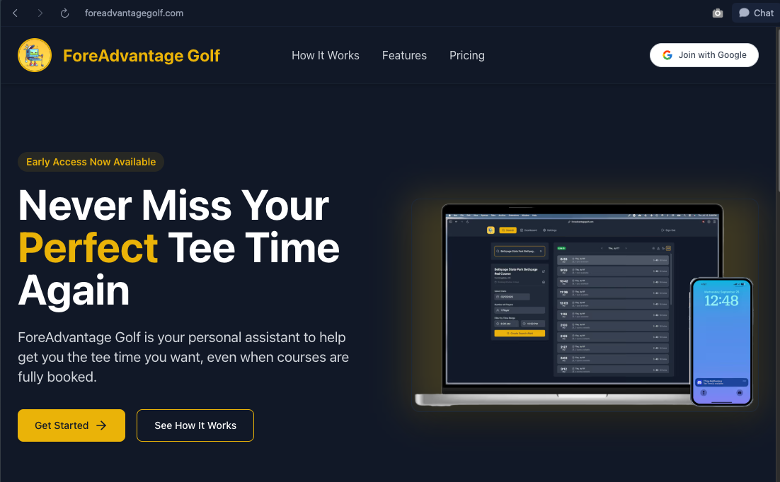 ForeAdvantage Golf project preview